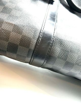 Bolso de viaje Louis Vuitton Keepall 55 Negro