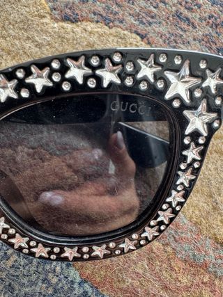 Occhiali GG da sole neri con stelle