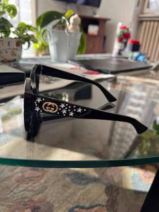 Occhiali GG da sole neri con stelle