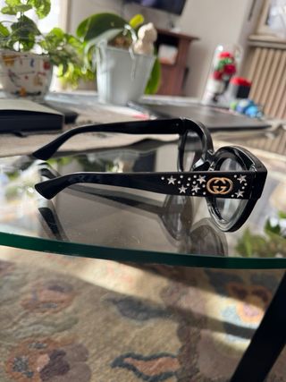 Occhiali GG da sole neri con stelle