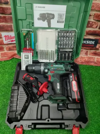 Taladro percutor Parkside 20V recargable