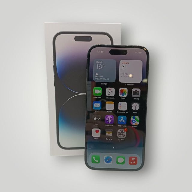 IPHONE 14 PRO 128GB 85 BAT NEGRO + CAJA Y CABLE