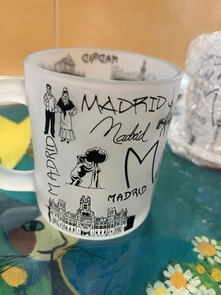 Tazas Souvenir Madrid (Set de 3) NUEVAS