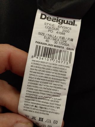 Vestido de fiesta Desigual negro