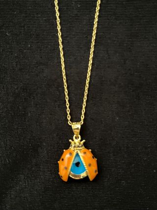 Colgante Mariquita Oro 18K