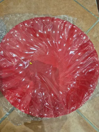 Set 2 Vassoi Rotondi Plastica