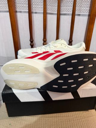 Zapatillas Adidas Adizero Running Blancas Rojas