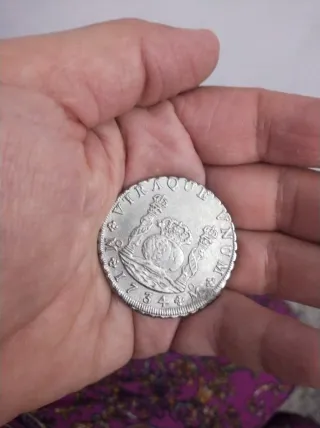 Moneda Antigua Española 1734 Felipe
