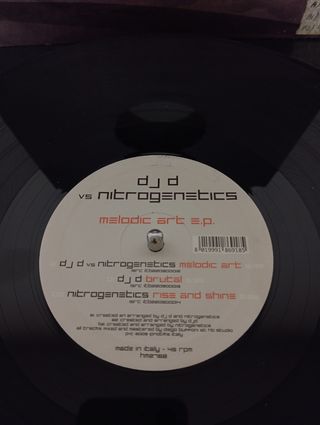 Vinilo Dj D VS Nitrogenetics - Melodic Art EP