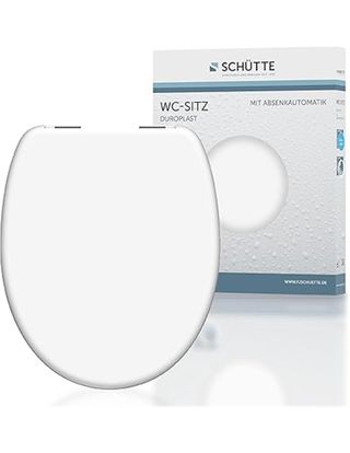 Schütte Asiento Duroplast, Blanco, con Descenso au