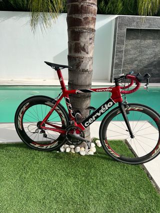 Bicicleta de carretera Cervélo Roja talla M-L