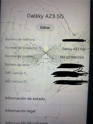 Samsung Galaxy A23 5G negro+2 fundas