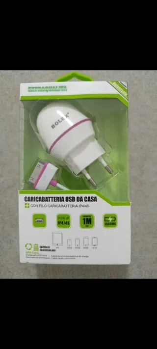 Caricabatterie BOLEX USB Casa IP4/4S