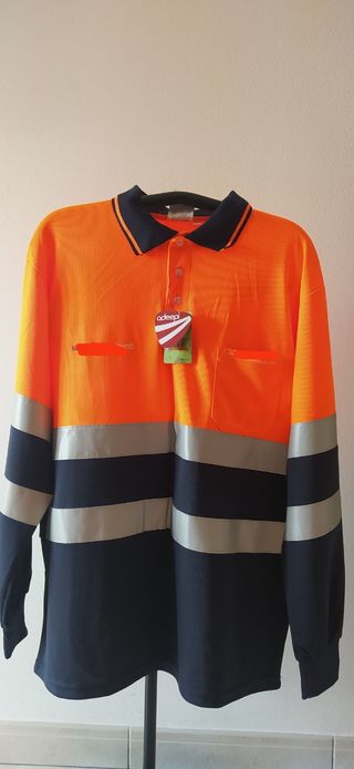 Ropa laboral naranja y azul