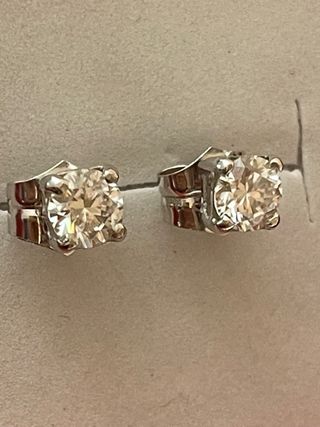 Pendientes Oro 18k Diamantes 1.08 Ct SI2-1/F
