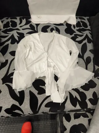 Bolero mujer blanco talla única