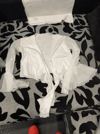 Bolero mujer blanco talla única