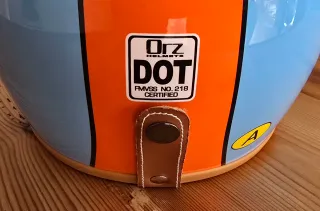 Casco Orz Azul y Naranja - NUEVO