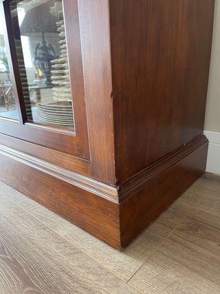 Vitrina Madera y Cristal Doble Puerta