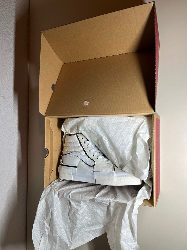 Originale Vans Sk8-Hi bianco taglia 36