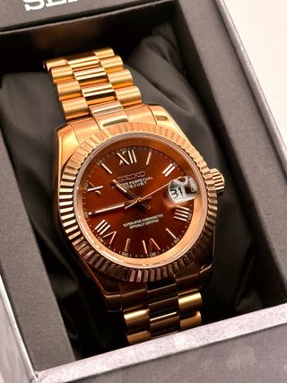 Seiko Mod Datejust Chocolate 39mm
