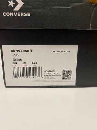 Converse Edición Limitada Talla 38