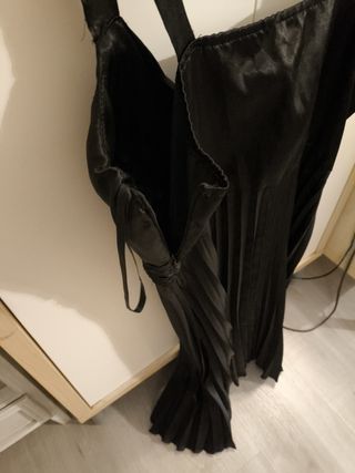 Vestido fiesta tirantes satén