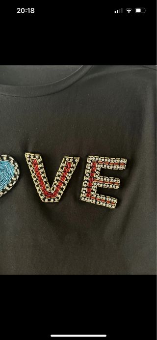 Camiseta Liu Jo negra con corazón