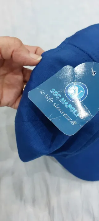 Berretto tifo Napoli blu