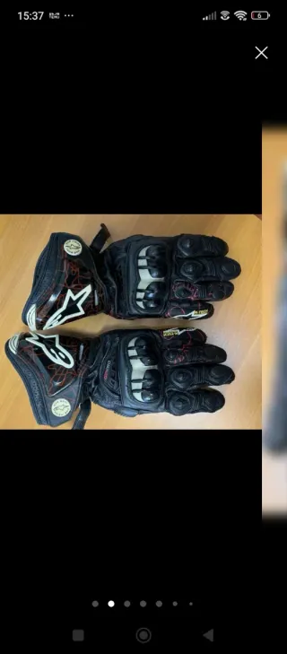 Guantes Alpinestars Talla L Negro/Rojo
