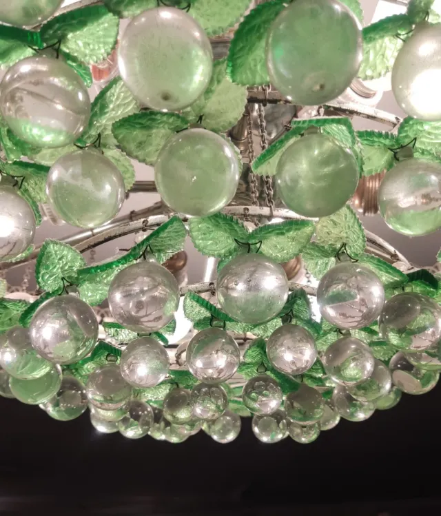 LAMPADA DA SOFFITTO VINTAGE IN VETRO DI MURANO