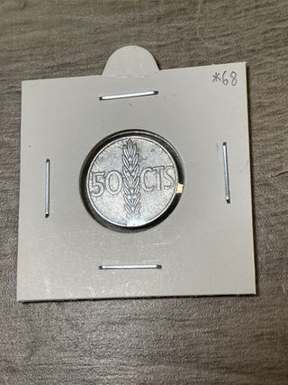50 Céntimos 1966 Estrellas 68 y 73