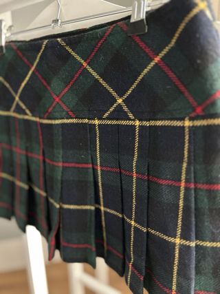 Falda mini de tablas cuadros