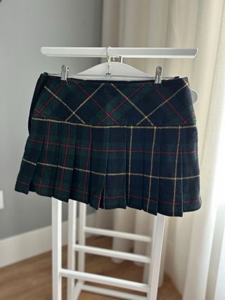 Falda mini de tablas cuadros