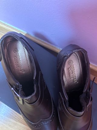 Botines marrones mujer