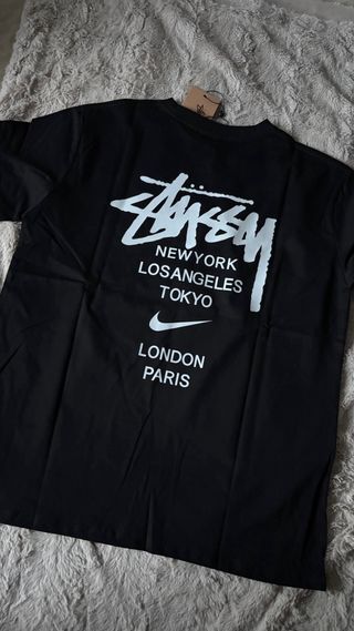 Camiseta Stussy Negra Talla M Nueva