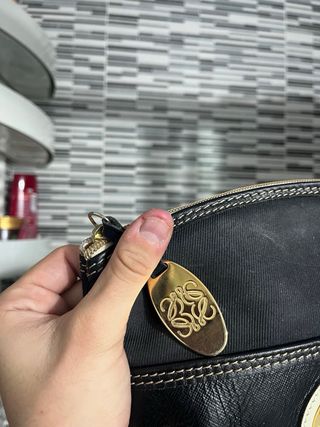Neceser Loewe Vintage Negro y Dorado