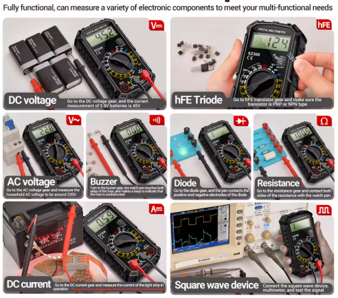 Multímetro digital voltímetro amperímetro