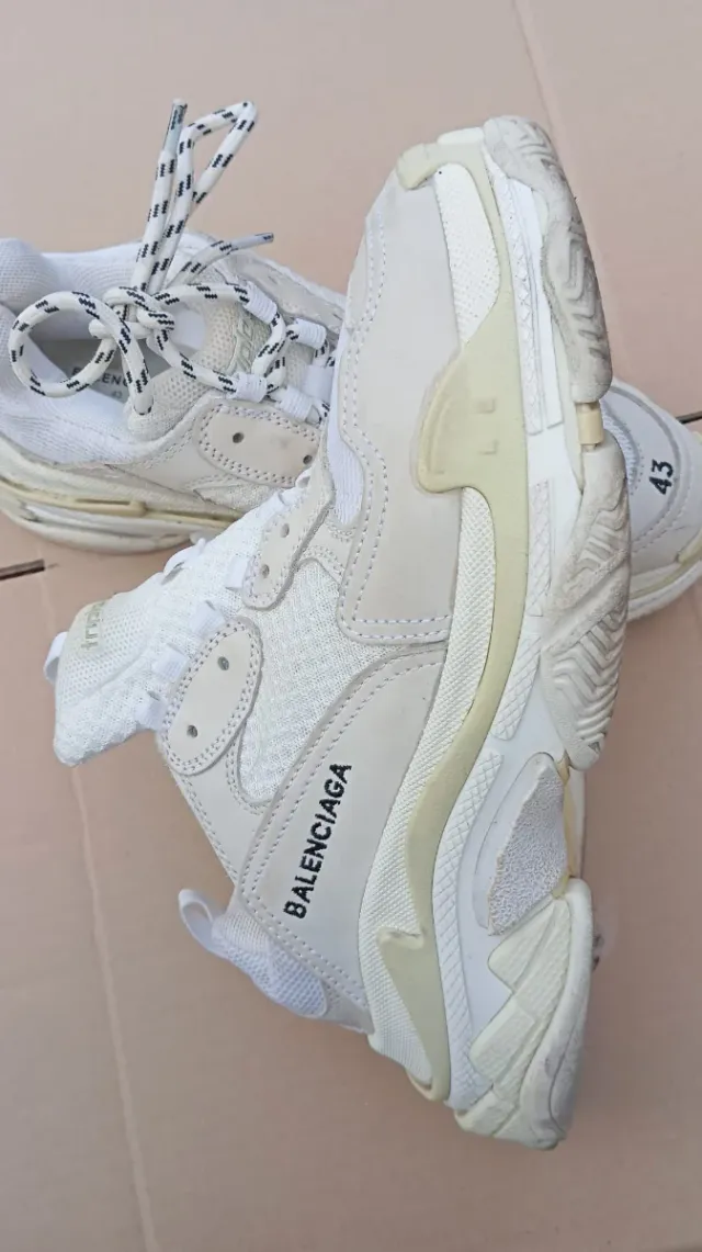 Zapatillas Balenciaga Talla 43 Beige/Blanco