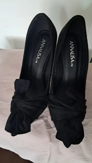 Zapatos de tacón negros talla 37