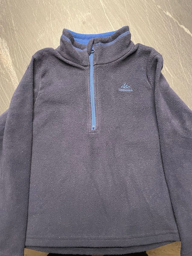 Forro polar Quechua azul, talla 4/5 años (103-112)