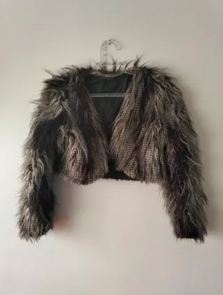 Abrigo torera pelo sintético Talla L