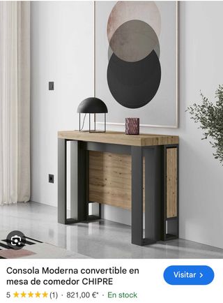 Mesa comedor extensible. Completamente Nueva