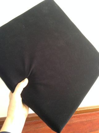 Assentos/Almofadas de cadeira pretas