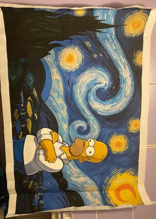 Stampa Simpson Notte Stellata