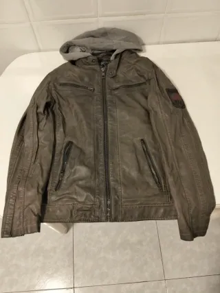 Chaqueta de cuero Angelo Litrico Marrón
