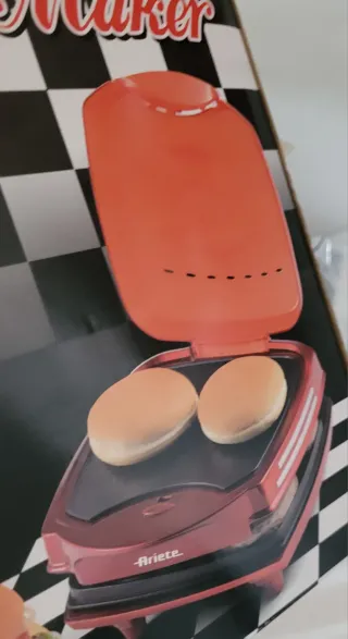 Parrilla Hamburguesas y Panini Ariete Roja