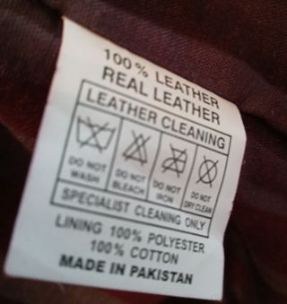 Chaqueta de cuero negra