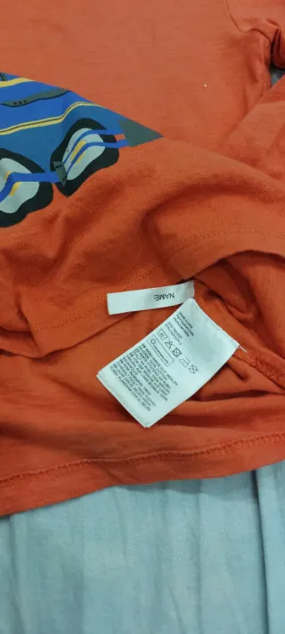 T-shirt bambino trenino arancione 5 anni