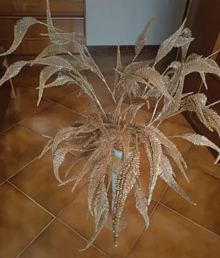 10 Rami decorativi dorati per Natale